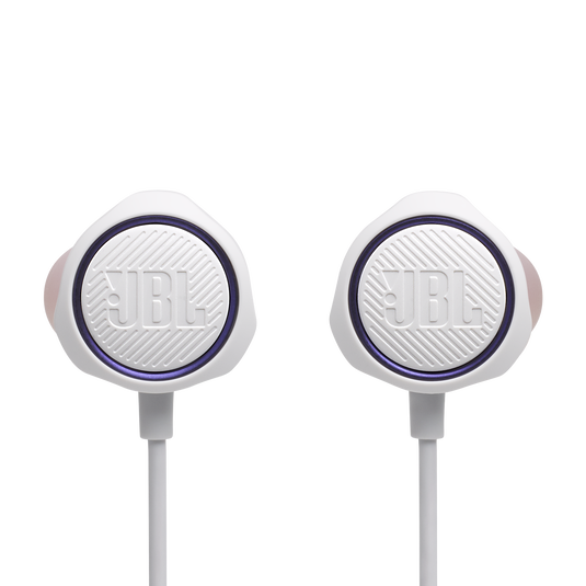 JBL Quantum 50C - White - Wired in-ear gaming headset with USB-C adapter - Front image number null